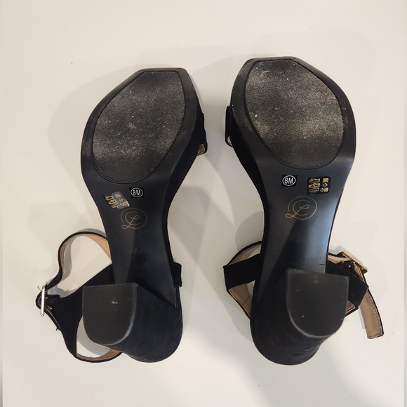 Chinese Laundry Black High Heel Sandals Size 8M - Picture 2 of 9